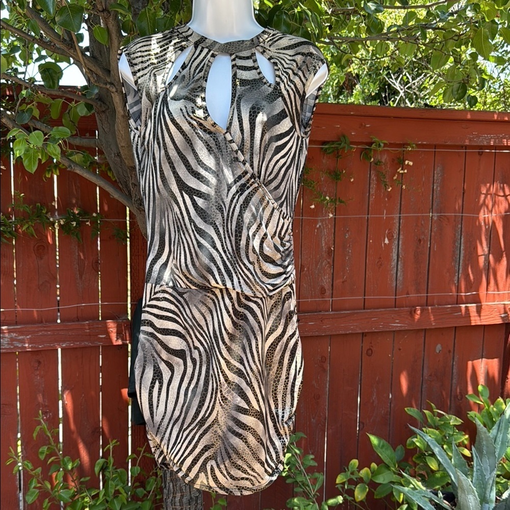Y2K Animal Print Dress